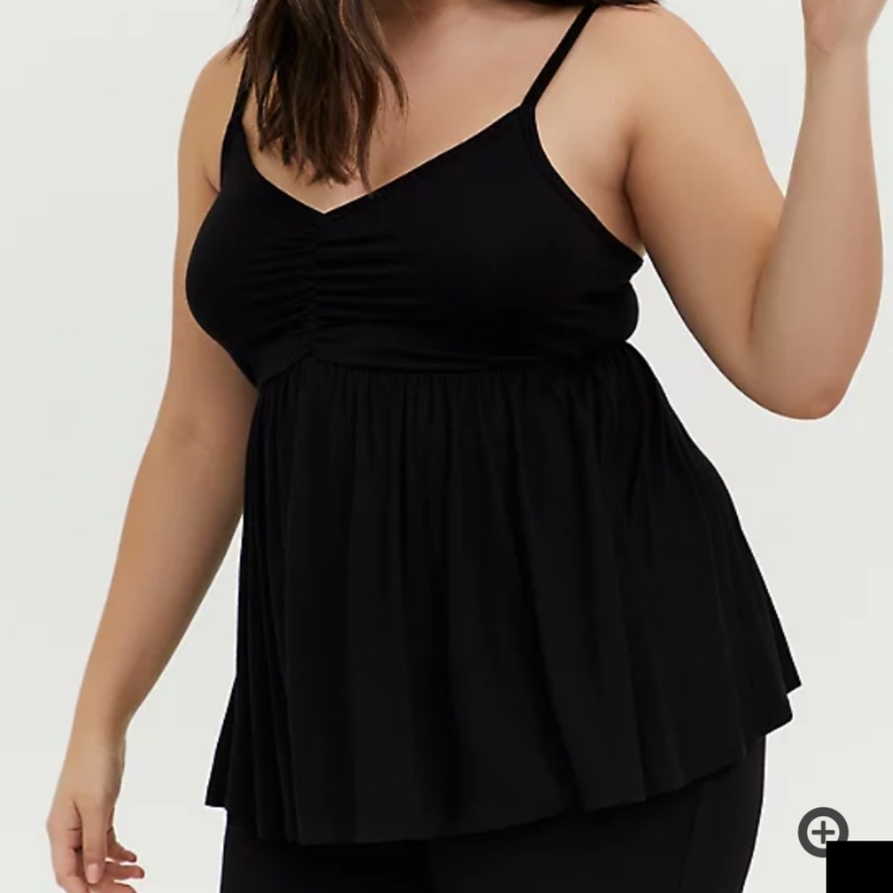 🆕4X BLACK BABYDOLL SLEEP CAMI